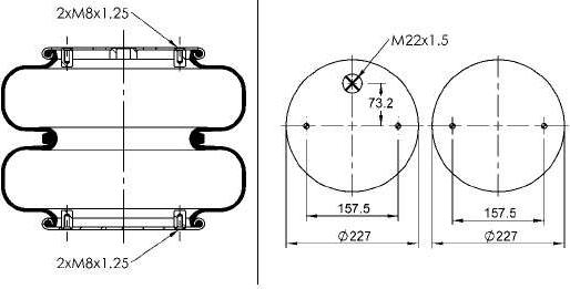CONTINENTAL 67551 - Пневматическая рессора, ходовая часть abcparts.ee