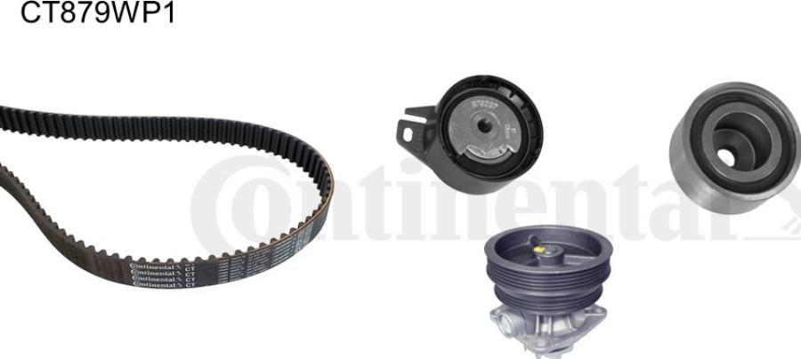 CONTINENTAL CT879WP1 - Водяной насос + комплект зубчатого ремня ГРМ abcparts.ee