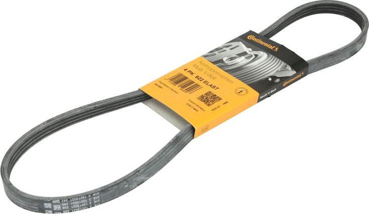 CONTINENTAL 4PK922 ELAST - Поликлиновой ремень abcparts.ee