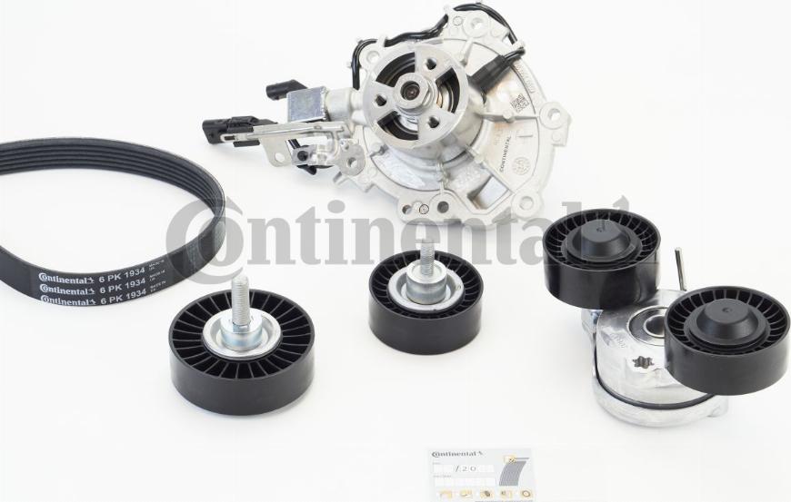 CONTINENTAL 6PK1934WP1 - Водяной насос + комплект ручейковых ремней abcparts.ee