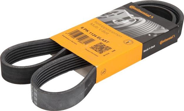 CONTINENTAL 6PK1124 ELAST - Поликлиновой ремень abcparts.ee