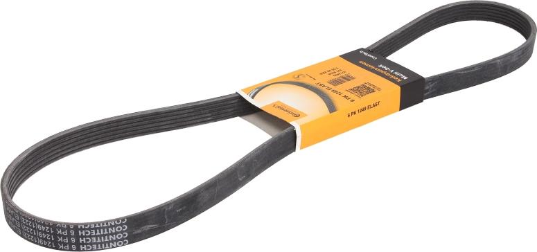 CONTINENTAL 6 PK 1249 ELAST - Поликлиновой ремень abcparts.ee