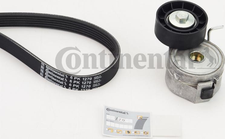 CONTINENTAL 6PK1270K1 - Поликлиновый ременный комплект abcparts.ee