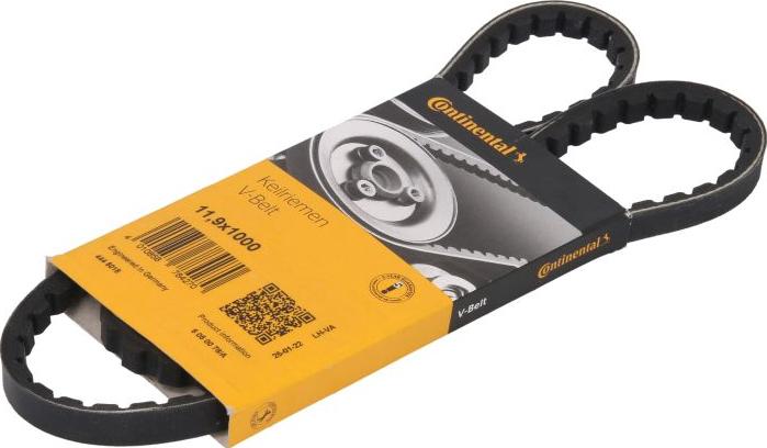 CONTINENTAL 11,9 X 1000 - Клиновой ремень, поперечные рёбра abcparts.ee