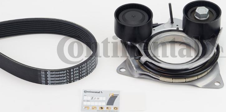 CONTINENTAL 8PK1162 EXTRA K1 - Поликлиновый ременный комплект abcparts.ee