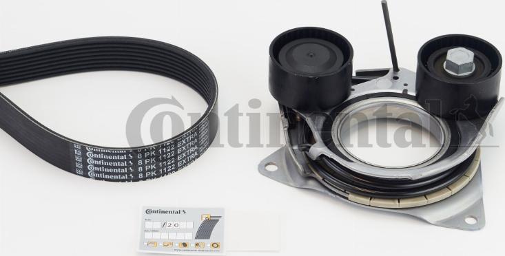 CONTINENTAL 8PK1122 EXTRA K1 - Поликлиновый ременный комплект abcparts.ee
