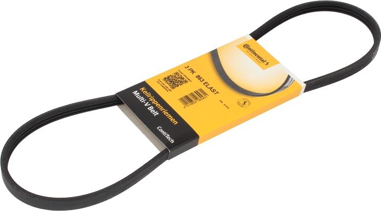 CONTINENTAL 3 PK 863 ELAST - Поликлиновой ремень abcparts.ee
