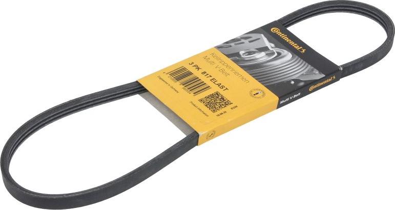 CONTINENTAL 3PK817 ELAST - Поликлиновой ремень abcparts.ee