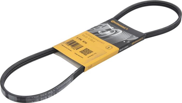 CONTINENTAL 3 PK 870 - Поликлиновой ремень abcparts.ee