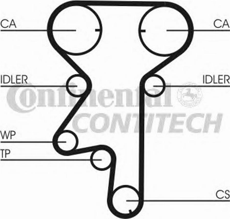 CONTINENTAL CT975K1 - Комплект зубчатого ремня ГРМ abcparts.ee