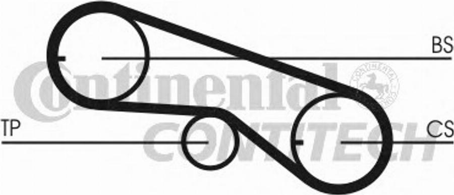 CONTINENTAL CT664 - Зубчатый ремень ГРМ abcparts.ee