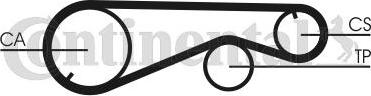 CONTINENTAL CT673 - Зубчатый ремень ГРМ abcparts.ee