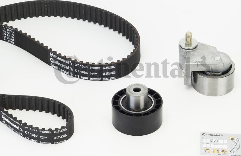 CONTINENTAL CT1096K2PRO - Комплект зубчатого ремня ГРМ abcparts.ee