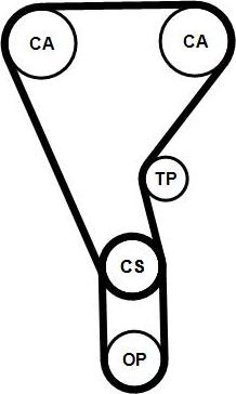 CONTINENTAL CT1257K2PRO - Комплект зубчатого ремня ГРМ abcparts.ee