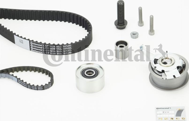 CONTINENTAL CT1229K2PRO - Комплект зубчатого ремня ГРМ abcparts.ee