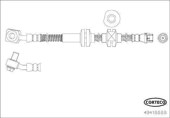 Corteco 49418888 - Тормозной шланг abcparts.ee