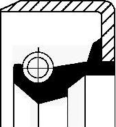 Corteco 19012413B - Уплотняющее кольцо, ступенчатая коробка передач abcparts.ee