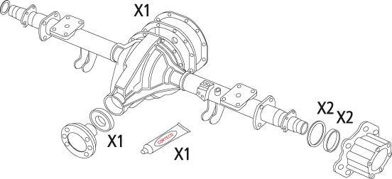 Corteco 19536196 - Комплект прокладок, дифференциал abcparts.ee