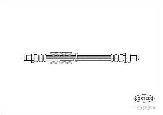 Corteco 19035894 - Тормозной шланг abcparts.ee