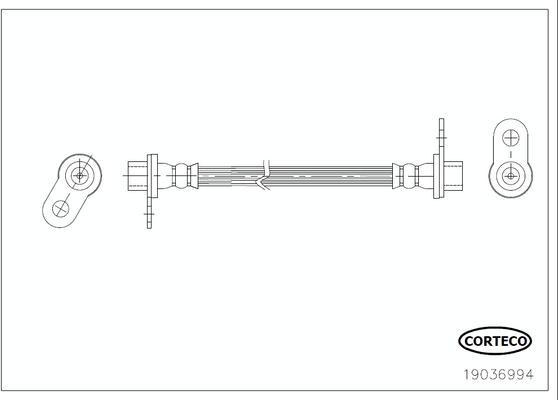Corteco 19036994 - Тормозной шланг abcparts.ee