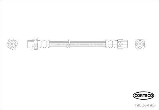 Corteco 19036498 - Тормозной шланг abcparts.ee