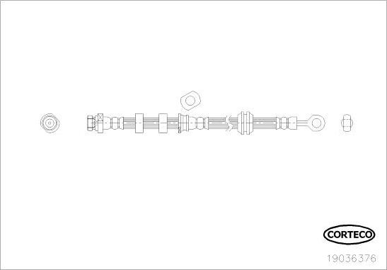 Corteco 19036376 - Тормозной шланг abcparts.ee