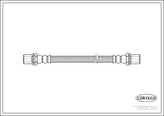 Corteco 19030352 - Тормозной шланг abcparts.ee