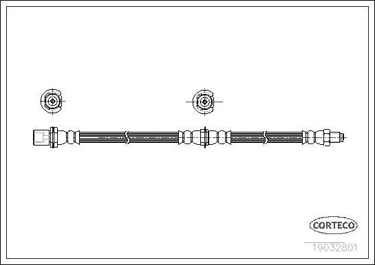 Corteco 19032801 - Тормозной шланг abcparts.ee
