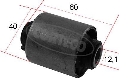 Corteco 80004758 - Сайлентблок, рычаг подвески колеса abcparts.ee