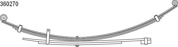 CS Germany 10.360.490.00 - Многолистовая рессора abcparts.ee