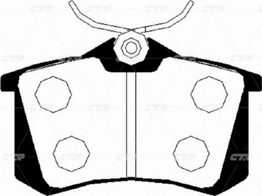 CTR GK0984N - Тормозные колодки, дисковые, комплект abcparts.ee