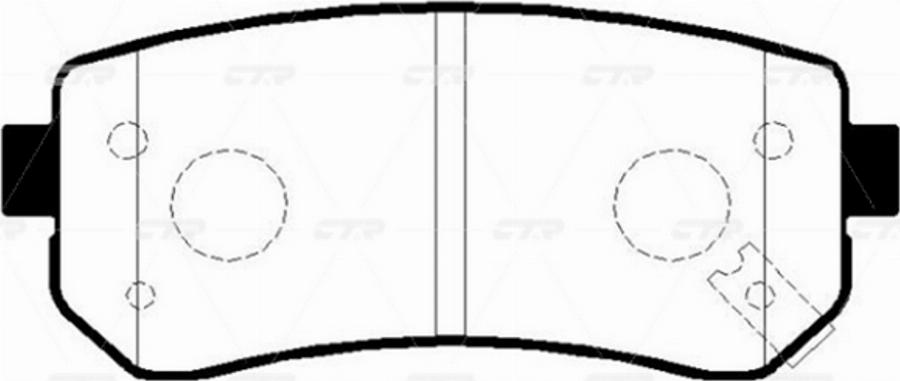 CTR GK0542P - Тормозные колодки, дисковые, комплект abcparts.ee