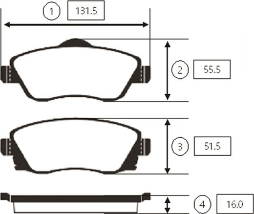 CTR GK0274 - Тормозные колодки, дисковые, комплект abcparts.ee
