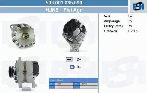 PSH 506.001.035.090 - Генератор abcparts.ee
