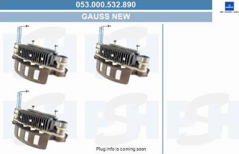 PSH 053.000.532.890 - Выпрямитель, диодный мост, генератор abcparts.ee