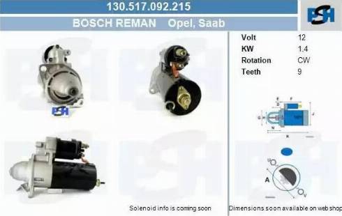 PSH 130.517.092.215 - Стартер abcparts.ee