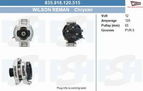 PSH 835.916.120.515 - Генератор abcparts.ee