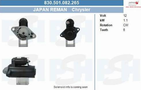 PSH 830.501.082.265 - Стартер abcparts.ee