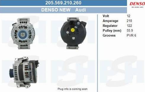 PSH 205.569.210.260 - Генератор abcparts.ee