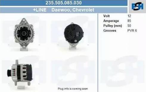 PSH 235.505.085.030 - Генератор abcparts.ee