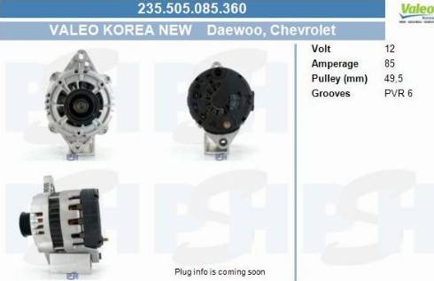 PSH 235.505.085.360 - Генератор abcparts.ee