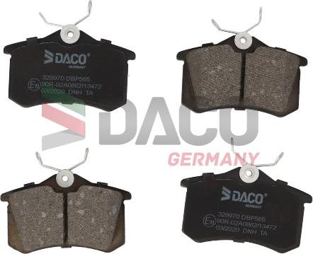 DACO Germany 329970 - Тормозные колодки, дисковые, комплект abcparts.ee