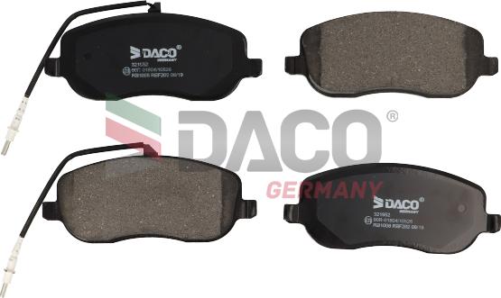 DACO Germany 321952 - Тормозные колодки, дисковые, комплект abcparts.ee