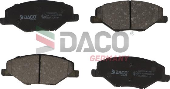 DACO Germany 323302 - Тормозные колодки, дисковые, комплект abcparts.ee