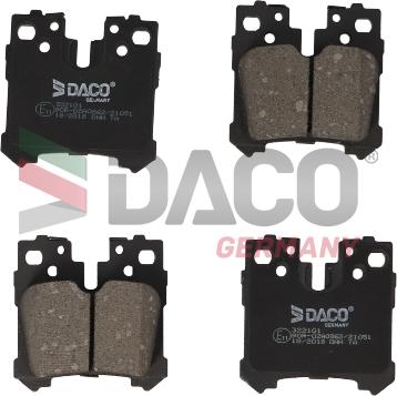 DACO Germany 322101 - Тормозные колодки, дисковые, комплект abcparts.ee