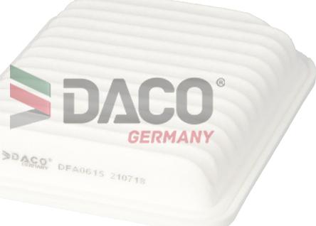DACO Germany DFA0615 - Воздушный фильтр двигателя abcparts.ee