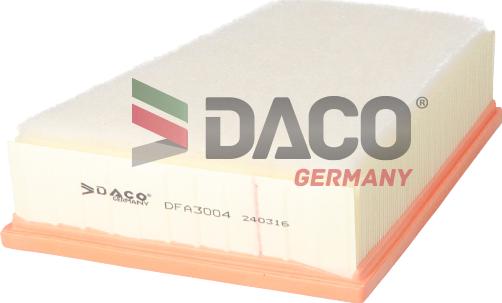 DACO Germany DFA3004 - Воздушный фильтр двигателя abcparts.ee