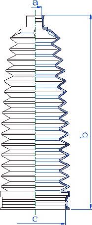 DA SILVA K5587 - Комплект пыльника, рулевое управление abcparts.ee