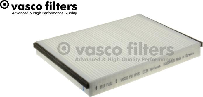 DAVID VASCO O736 - Фильтр воздуха в салоне abcparts.ee