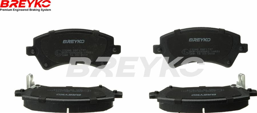 DAVID VASCO Z3288 - Тормозные колодки, дисковые, комплект abcparts.ee